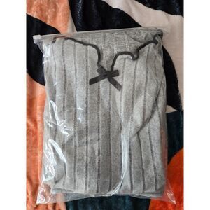 XL Gray & Black Pajama Set